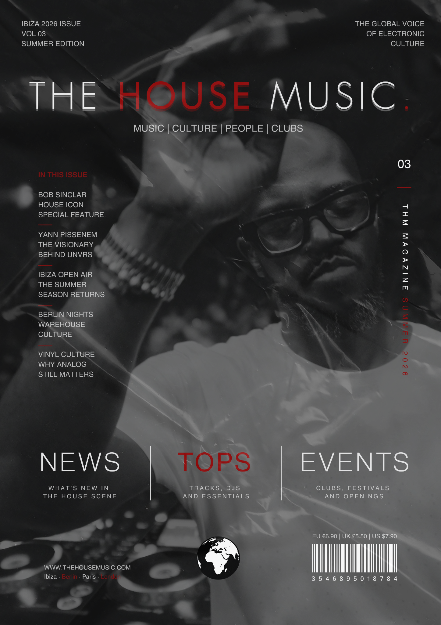 Couverture The House Music avec plastique